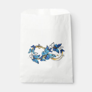 Bolsa De Papel Símbolo infinito de mariposas Morpho azules