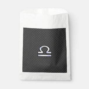 Bolsa De Papel Símbolo libio plateado de zodiaco en la impresión