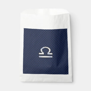 Bolsa De Papel Símbolo libio plateado de zodiaco marina de fibra