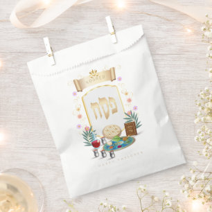 Bolsa De Papel Símbolos de Passover Seder Kosher Pesach