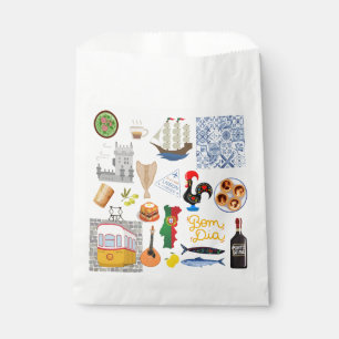 Bolsa De Papel Símbolos de Portugal para los amantes de los viaje