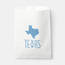 Bolsa De Papel Símbolos de Texas, estado de Texas, azul
