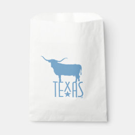 Bolsa De Papel Símbolos de Texas, Longhorn, azul