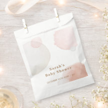 Simple Boho Watercolor Resumen Baby Shower