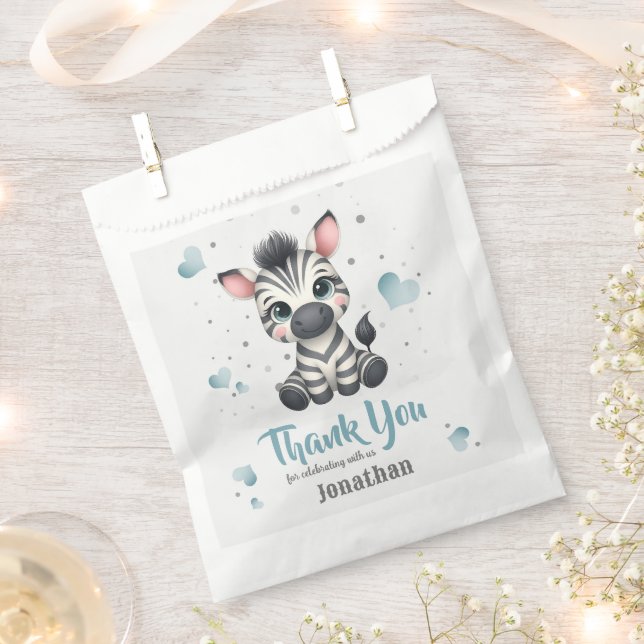 Bolsa De Papel Simple cute little zebra  (Cortado)