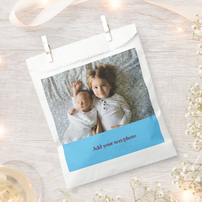 Bolsa De Papel simple minimal AGREGA TU FOTO TEXTO NAVIDAD F (Cortado)