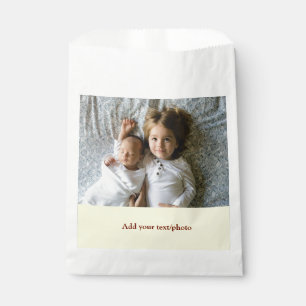 Bolsa De Papel simple minimal AGREGA TU FOTO TEXTO NAVIDAD F
