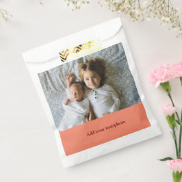 Bolsa De Papel simple minimal AGREGA TU FOTO TEXTO NAVIDAD     F