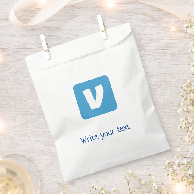 Bolsa De Papel simple minimal añade tu texto foto navidad (Cortado)