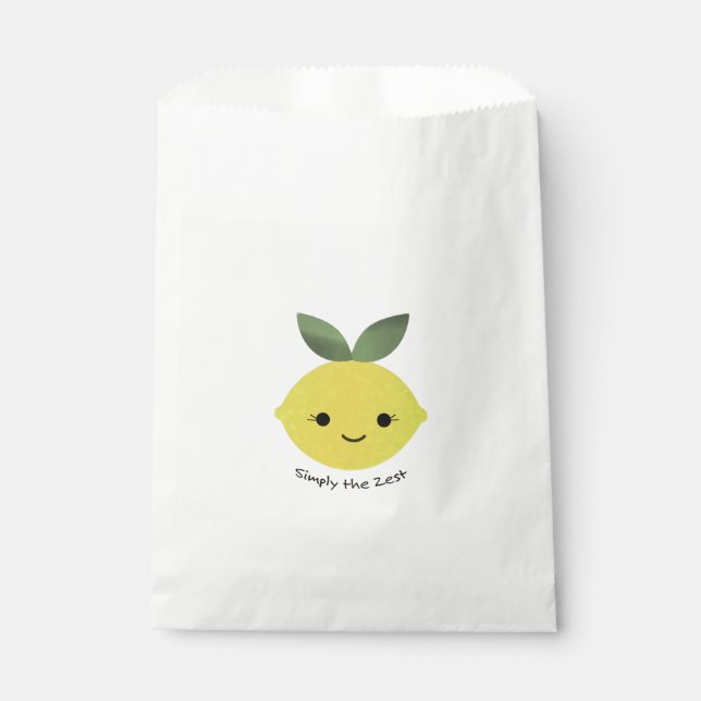 Bolsa De Papel Simplemente el limón más lindo de Kawaii (Anverso)