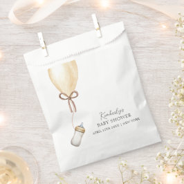 Bolsa De Papel Sip & See Simple Boho Balloon Botes Baby Shower