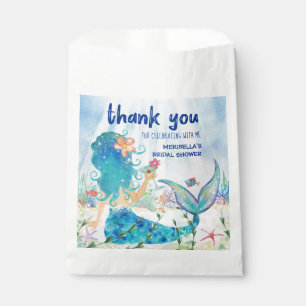 Bolsa De Papel Sirena de Mar Agradecimiento para Despedida de S