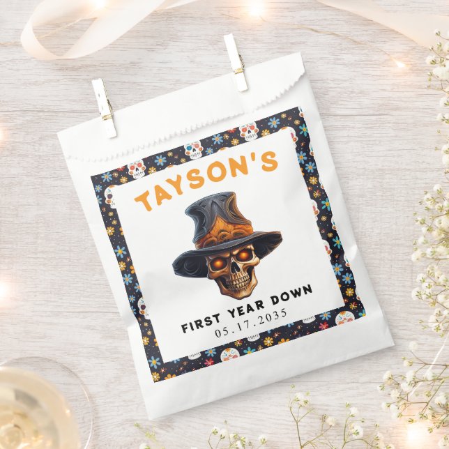 Bolsa De Papel Skull Halloween Kids Costume Party – Cute & Spooky (Cortado)