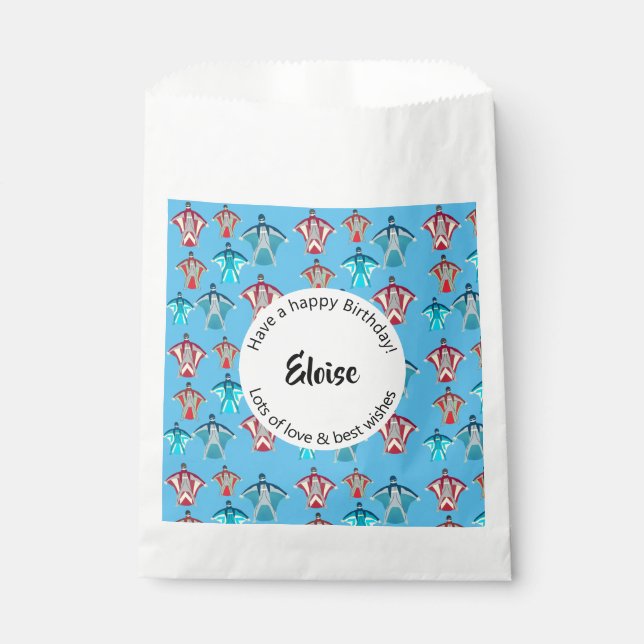 Bolsa De Papel Skydiving (Anverso)