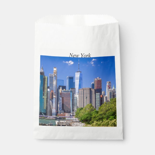 Bolsa De Papel Skyline de Nueva York (Anverso)
