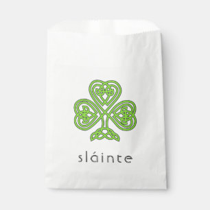 Bolsa De Papel Slainte Celtic Shamrock Green St.