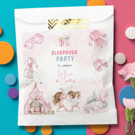 Bolsa De Papel Sleepover pyjama kids birthday party