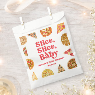 Bolsa De Papel ¡Slice, Slice, Bebé! Pizza Baby Shower