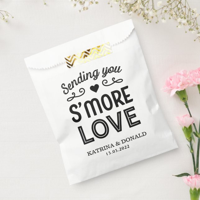 Bolsa De Papel S'more Love Boda (Sellado)