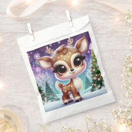 Bolsa De Papel Snowflake Sparkle Baby Reindeer
