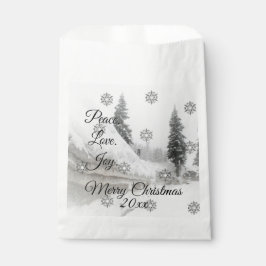 Bolsa De Papel Snowflakes Snowflakes Navidades sketch blanco negr