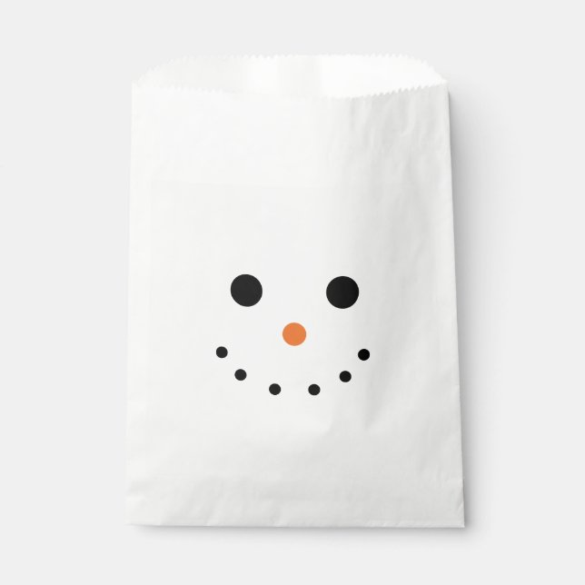 Bolsa De Papel Snowman (Anverso)