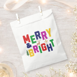 Bolsa De Papel Snowman, reno de pino blanco y brillante