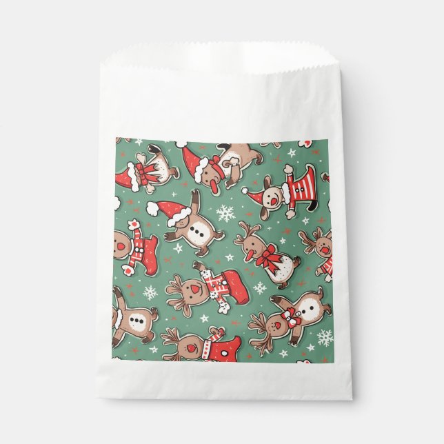 Bolsa De Papel Sobre de patrón de navidades (Anverso)