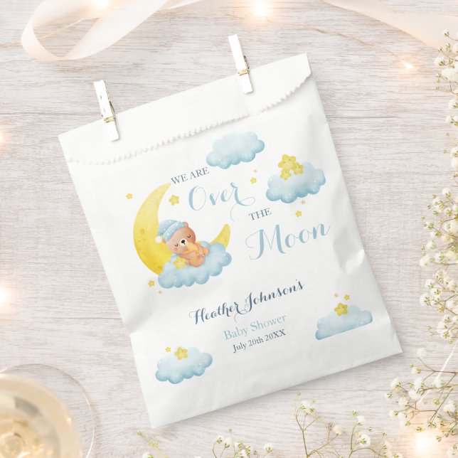 Bolsa De Papel Sobre el lomo de niño Baby Shower (Cortado)