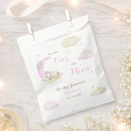 Bolsa De Papel Sobre la luna Chica oso Baby Shower
