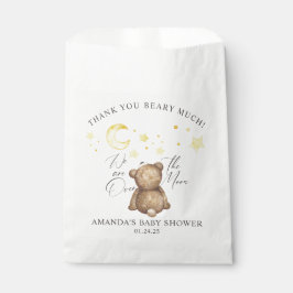Bolsa De Papel Sobre la luna Teddy Bear Baby Shower