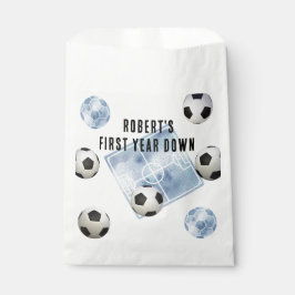 Bolsa De Papel Soccer First Year Down Birthday Party