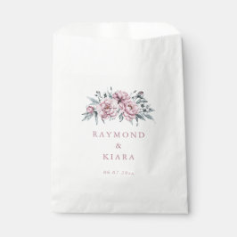 Bolsa De Papel Soft Muted Dusty Pink Peony Wedding