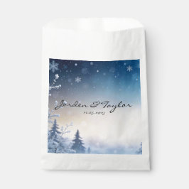Bolsa De Papel Soft Winter Daydream Wedding Favor Bags