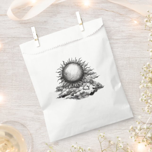 Bolsa De Papel Sol Nublado (Cortado)
