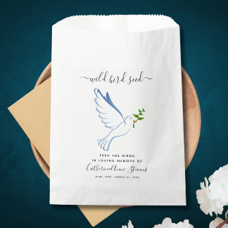 Bolsa De Papel Solidaridad en memoria de la Semilla de Ave salvaj
