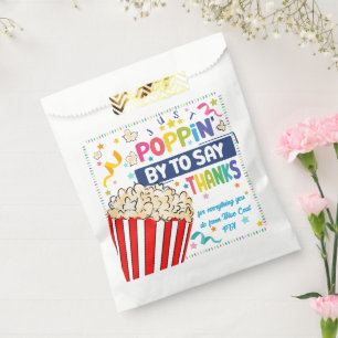 Bolsa De Papel solo pasando por aquí para decir gracias palomitas