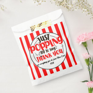 Bolsa De Papel solo pasando por aquí para decir gracias palomitas