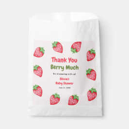 Bolsa De Papel Someone Berry Sweet Strawberry Baby Shower