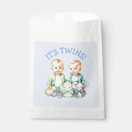 Bolsa De Papel ¡Son gemelos! Chico lindo gemelos Baby Shower