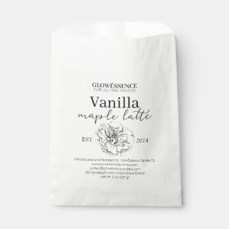 Bolsa De Papel Soy Wax Candle Label Flower pack