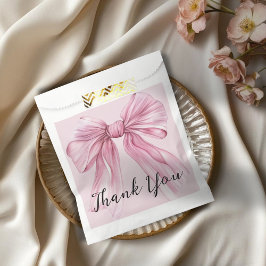 Bolsa De Papel Sparkle Pink Coquette Bow 1