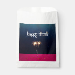 Bolsa De Papel Sparkling Happy Diwali - Favor Bag