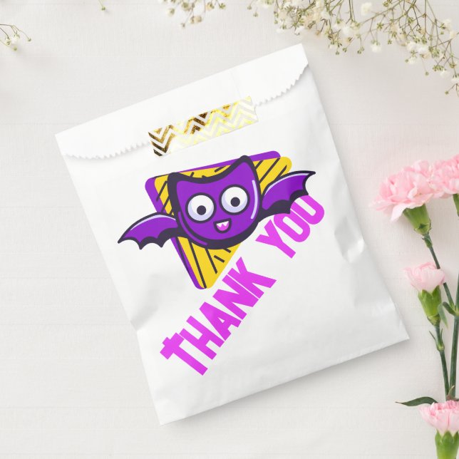 Bolsa De Papel Spooktacular Bats Thank You Gift Bags (Sellado)