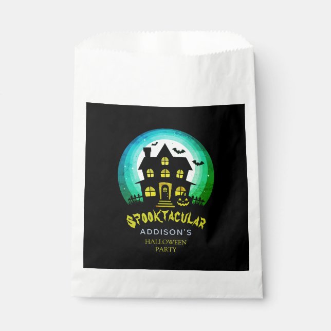 Bolsa De Papel Spooktacular Spookhouse Halloween Party (Anverso)
