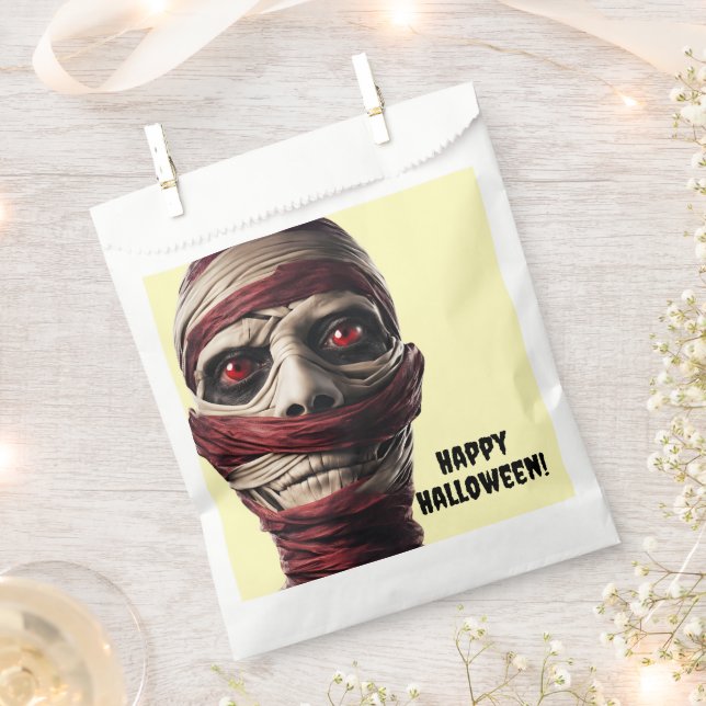 Bolsa De Papel Spooky Mummy Halloween Ghoul Fiesta Zombie (Cortado)