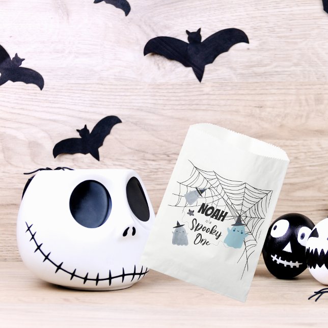 Bolsa De Papel Spooky One | Primer cumpleaños de Halloween | Fant (Subido por el creador)