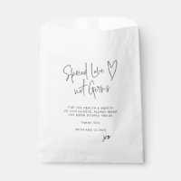 Spread Love Not Gerys Boda Guest Face Mask