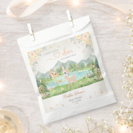 Bolsa De Papel Spring Bloom and Butterflies Deer Baby Shower
