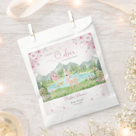 Bolsa De Papel Spring Bloom and Butterflies Deer Baby Shower